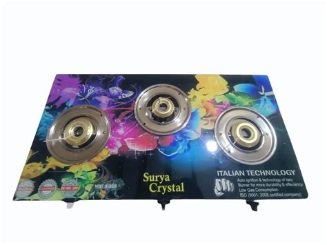 surya crystal gas stove glass price